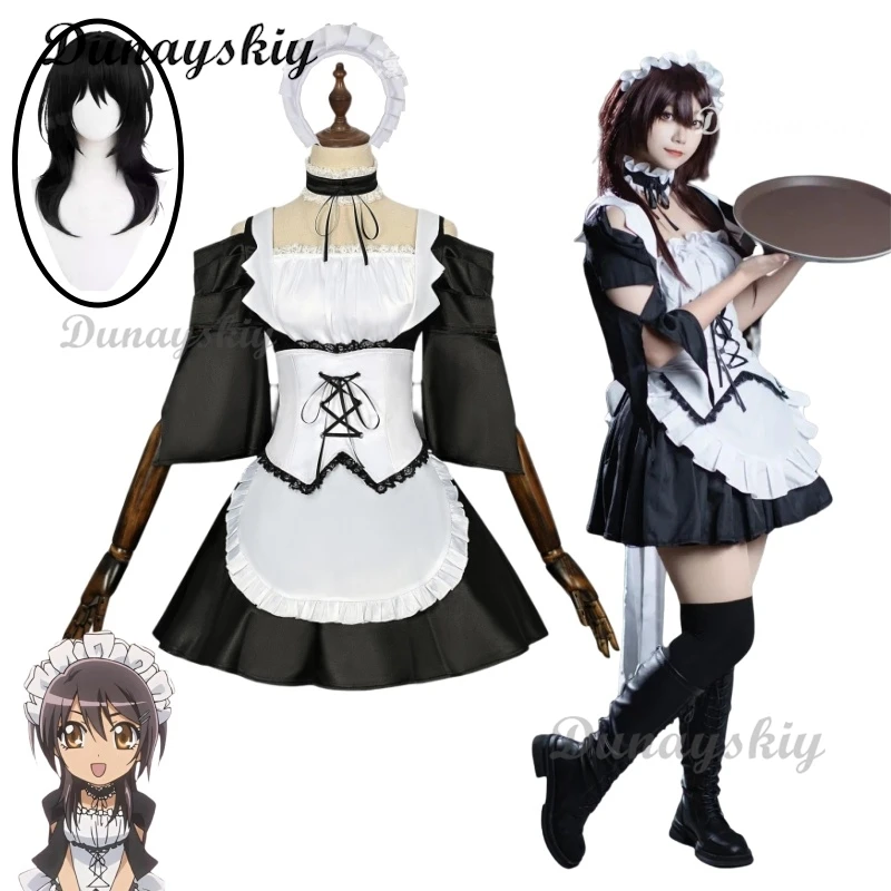 Ayuzawa Misaki Maid Dress Cosplay Anime Maid Sama! Kaichou Wa Maid-sama! Costume Wig Lolita Dress Woman Sexy Cute Halloween Suit
Ayuzawa Misaki Maid Dress Cosplay Anime Maid Sama! Kaichou Wa Maid-sama! Costume Wig Lolita Dress Woman Sexy Cute Halloween Suit