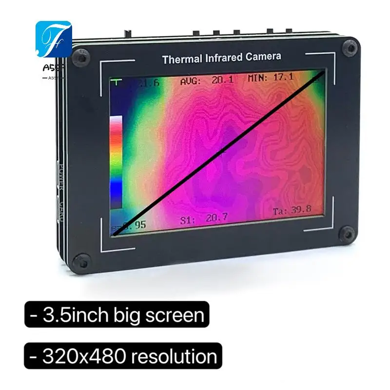 A55F-OVMLX High-Performance Thermal Imager With Advanced MLX90640 Sensor, OV2640 Visible Light Camera,Fusion Mode,3.5Inch 
A55F-OVMLX High-Performance Thermal Imager With Advanced MLX90640 Sensor, OV2640 Visible Light Camera,Fusion Mode,3.5Inch