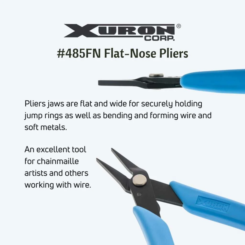 Xuron 485FN Flat Nose Plier Smooth Flat Jaws Precision Ground for Bending Forming Holding Wire Jewelry Electronics Craft Tool
Xuron 485FN Flat Nose Plier Smooth Flat Jaws Precision Ground for Bending Forming Holding Wire Jewelry Electronics Craft Tool
