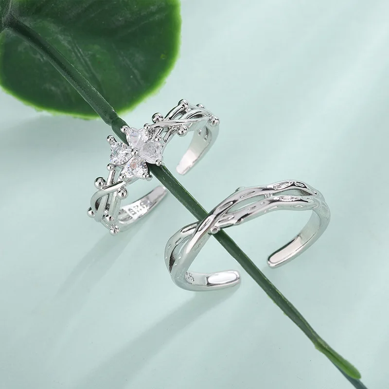 925 Sterling Silver Four Leaf Clover Zircon Rings For Women Engagement Wedding Party Female Vintage Luxury Jewelry Accessories
925 Sterling Silver Four Leaf Clover Zircon Rings For Women Engagement Wedding Party Female Vintage Luxury Jewelry Accessories