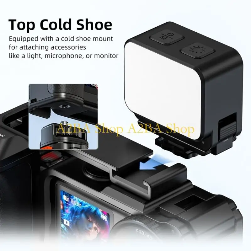 A2BA Quick Release Handle for Action 6 Camera Enhances Grip and Cold Shoe Mount
A2BA Quick Release Handle for Action 6 Camera Enhances Grip and Cold Shoe Mount
