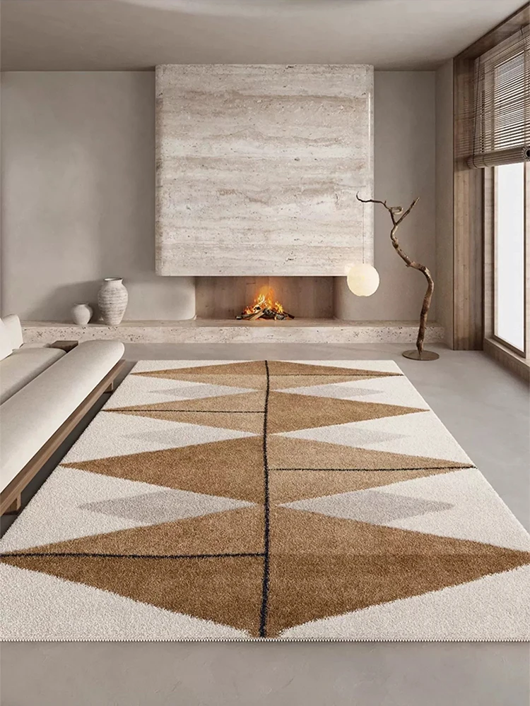 Creamy Brown Geometric Living Room Carpet Color Block Splicing Bedroom Carpets Soft Non-Slip Bedside Rug Easy Care for Room Rugs
Creamy Brown Geometric Living Room Carpet Color Block Splicing Bedroom Carpets Soft Non-Slip Bedside Rug Easy Care for Room Rugs