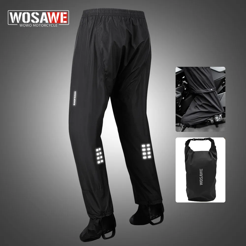 WOSAWE Reflective Impermeable Raincoats Women/Men Rain Pants Outdoor Waterproof Trousers Motorcycle Fishing Camping Rain Pants
WOSAWE Reflective Impermeable Raincoats Women/Men Rain Pants Outdoor Waterproof Trousers Motorcycle Fishing Camping Rain Pants