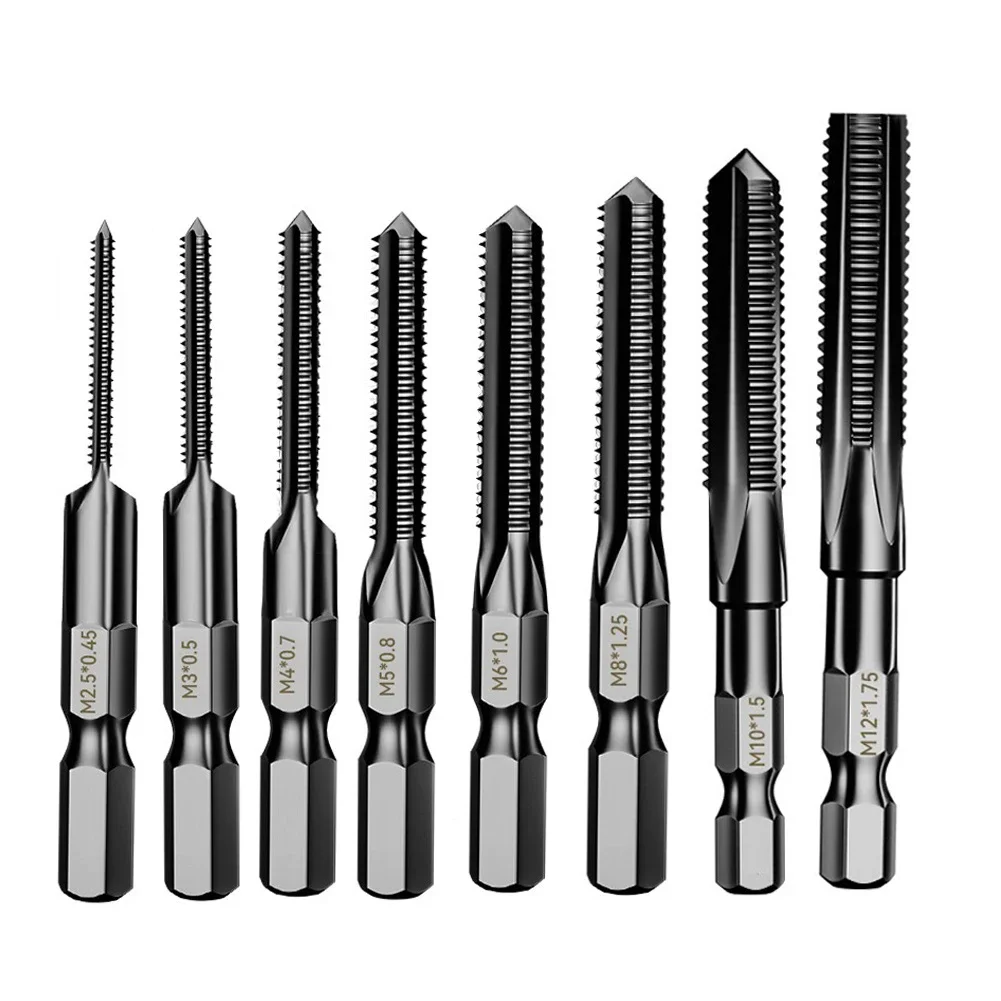 Screw Tapping HSS Threaded Bit For Metal Tapping For Plastic Materials Cutter M2.5 3 4 5 6 8 10 12 DIY Tapping
Screw Tapping HSS Threaded Bit For Metal Tapping For Plastic Materials Cutter M2.5 3 4 5 6 8 10 12 DIY Tapping