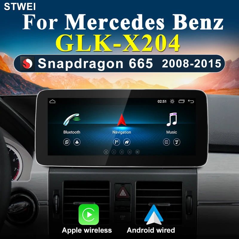 For Mercedes Benz GLK-X204 2008-2015 Snapdragon 665 Car Radio Multimedia Video Player GPS Navigation Apple Wireless 4G WIFI
For Mercedes Benz GLK-X204 2008-2015 Snapdragon 665 Car Radio Multimedia Video Player GPS Navigation Apple Wireless 4G WIFI