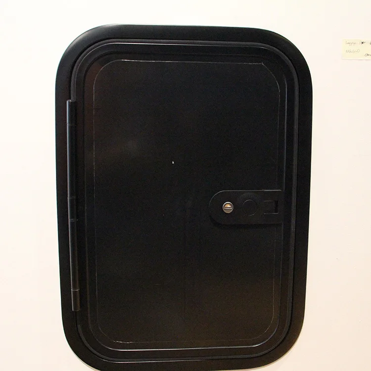 Быстросъемная черная дверца для автодома 600x400 мм из материала ASA для прицепов-дач
Быстросъемная черная дверца для автодома 600x400 мм из материала ASA для прицепов-дач