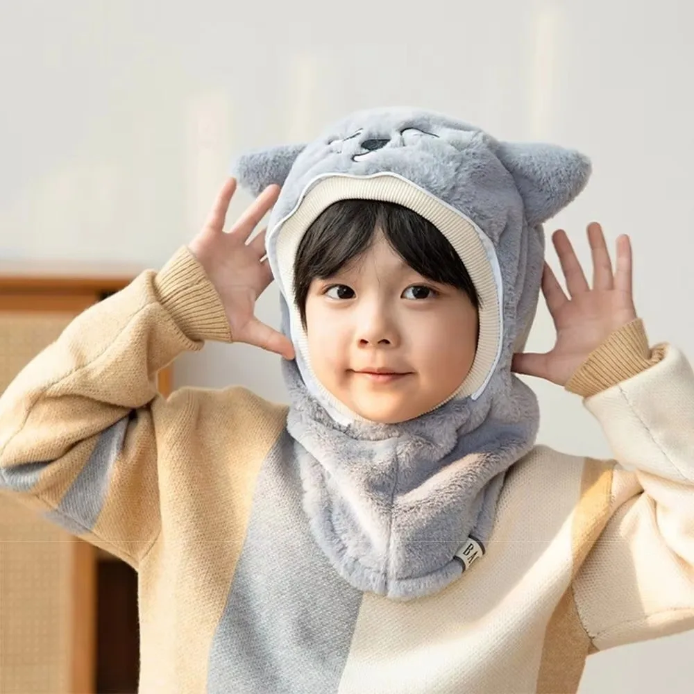 Cute Cartoon Mask Integrated Hat with Detachable Windshield Windproof Head Caps Soft Thickened Fleece Hooded Hat
Cute Cartoon Mask Integrated Hat with Detachable Windshield Windproof Head Caps Soft Thickened Fleece Hooded Hat