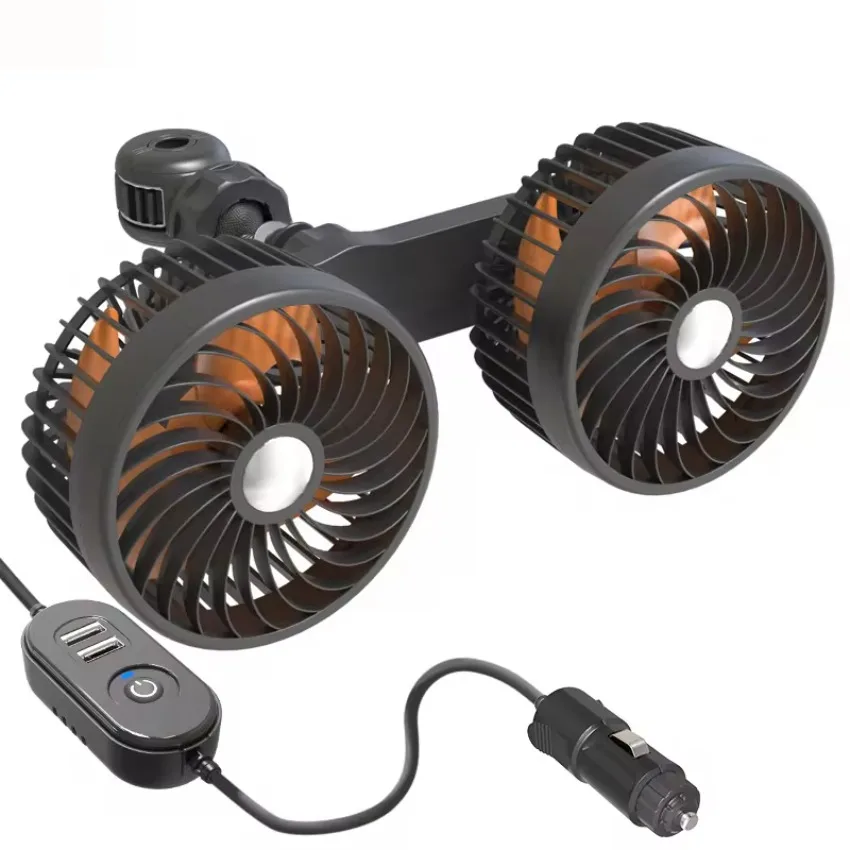 2024 Portable Car Twin Head USB Dual Fan Rear Seat Fan Baby Car Cooling Fan Low Noise Radiator Car Ventiliator
2024 Portable Car Twin Head USB Dual Fan Rear Seat Fan Baby Car Cooling Fan Low Noise Radiator Car Ventiliator