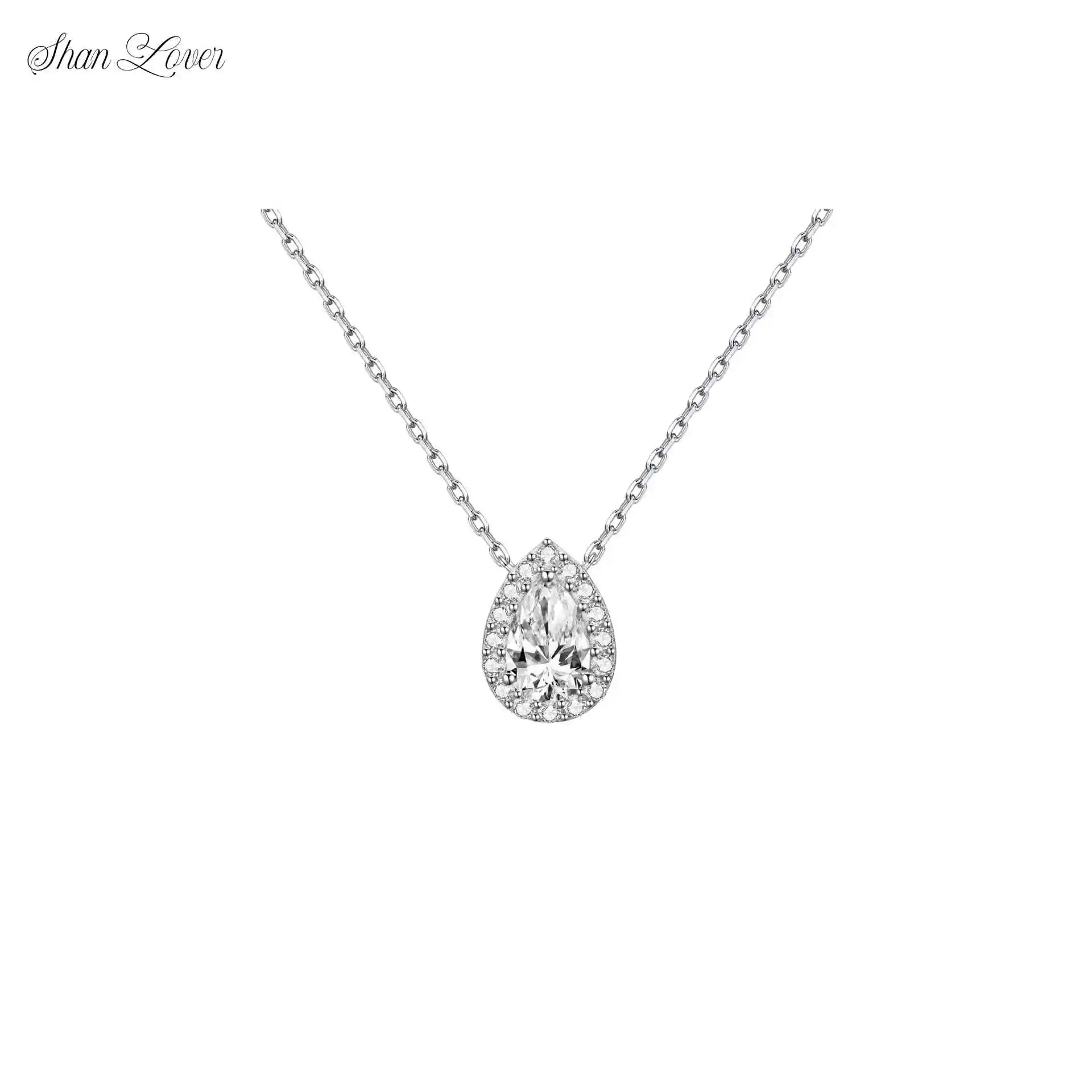 ShanLover Brand 925 Sterling Silver Pendant Necklace Water Drop Diamond Silver Accessory For Women Pendats Jewelry Necklaces
ShanLover Brand 925 Sterling Silver Pendant Necklace Water Drop Diamond Silver Accessory For Women Pendats Jewelry Necklaces