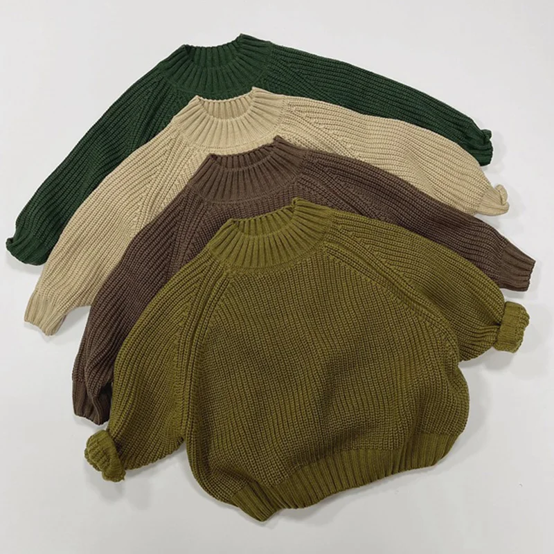 Autumn Winter Korean Style Baby Boys Girls Knitted Clothes Long Sleeved Solid Color Casual Loose Pullover Sweater Kids Sweater
Autumn Winter Korean Style Baby Boys Girls Knitted Clothes Long Sleeved Solid Color Casual Loose Pullover Sweater Kids Sweater