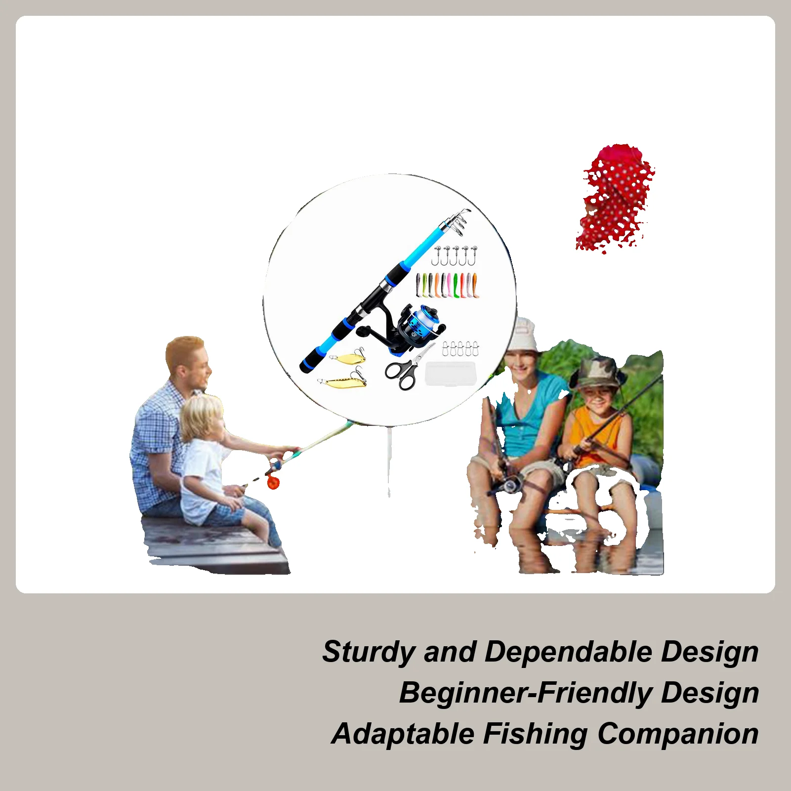 Kids Fishing Rod Starter Set Telescopic Children's Fishing Pole Combo Toy For Toddler Boy Girl Outdoor Lake Water Play Activity
Kids Fishing Rod Starter Set Telescopic Children's Fishing Pole Combo Toy For Toddler Boy Girl Outdoor Lake Water Play Activity
