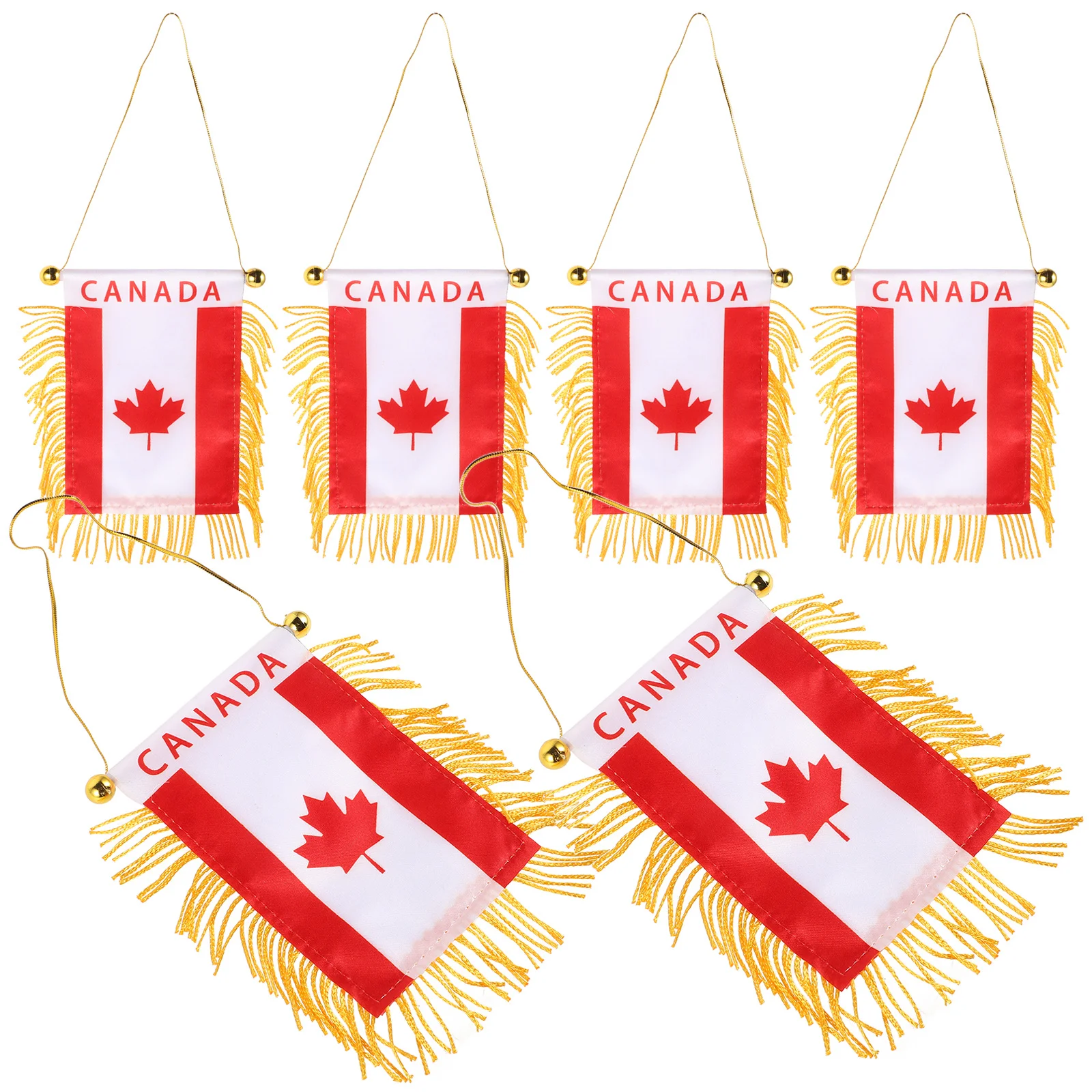 6Pcs Car Mini Canada Flag Hanging Banners Decorative Rearview Mirror Ornaments Car Window Small Flags Canada Flag
6Pcs Car Mini Canada Flag Hanging Banners Decorative Rearview Mirror Ornaments Car Window Small Flags Canada Flag