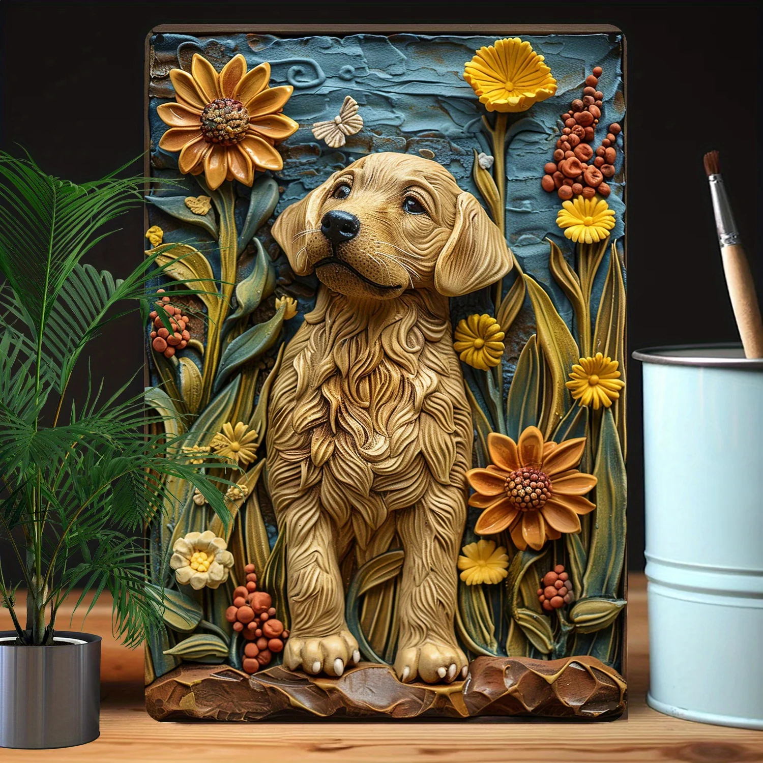 Labrador Retriever Metal Wall Art, Textured Relief, Rustic Autumn Floral Design, Decor for Home & Office, Durable Sign Gift
Labrador Retriever Metal Wall Art, Textured Relief, Rustic Autumn Floral Design, Decor for Home & Office, Durable Sign Gift
