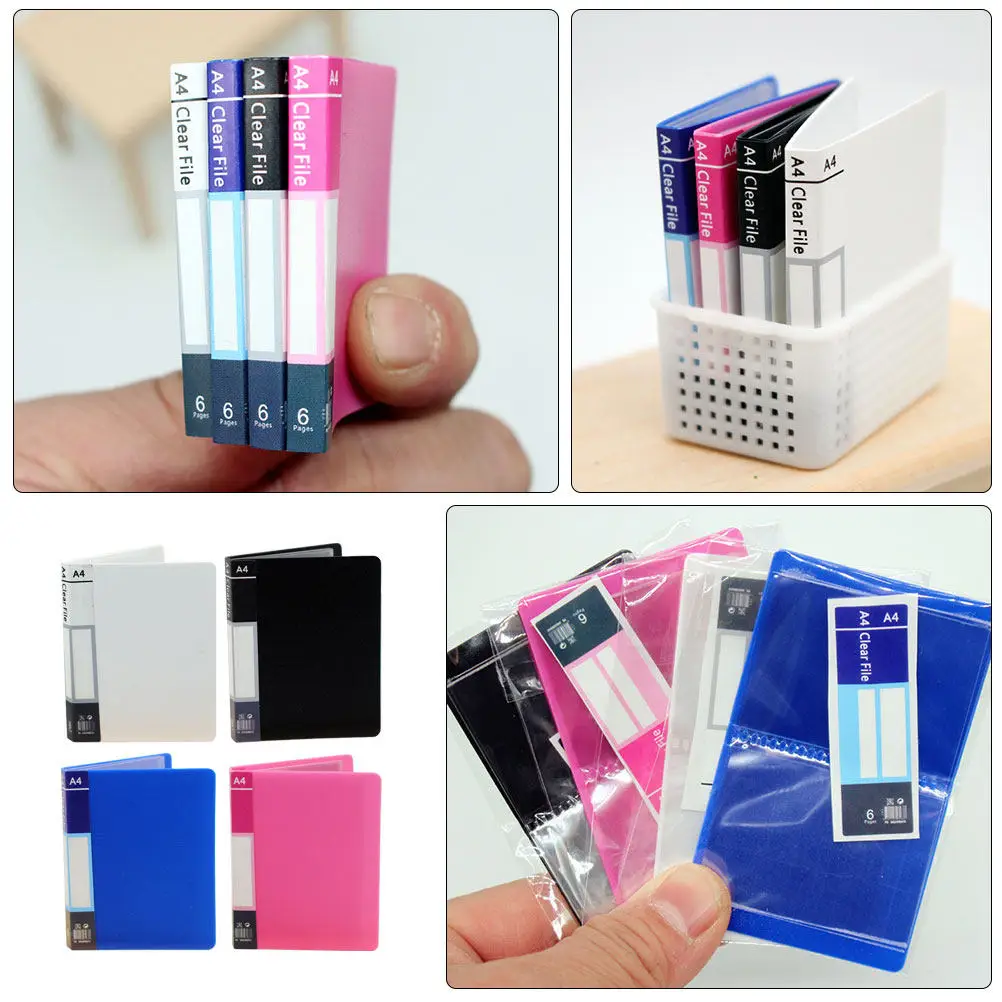 4Pcs Miniature Office File Folder Accessories Realistic Tiny DIY Dollhouse Decoration Study Scene Micro Landscape Supplies
4Pcs Miniature Office File Folder Accessories Realistic Tiny DIY Dollhouse Decoration Study Scene Micro Landscape Supplies
