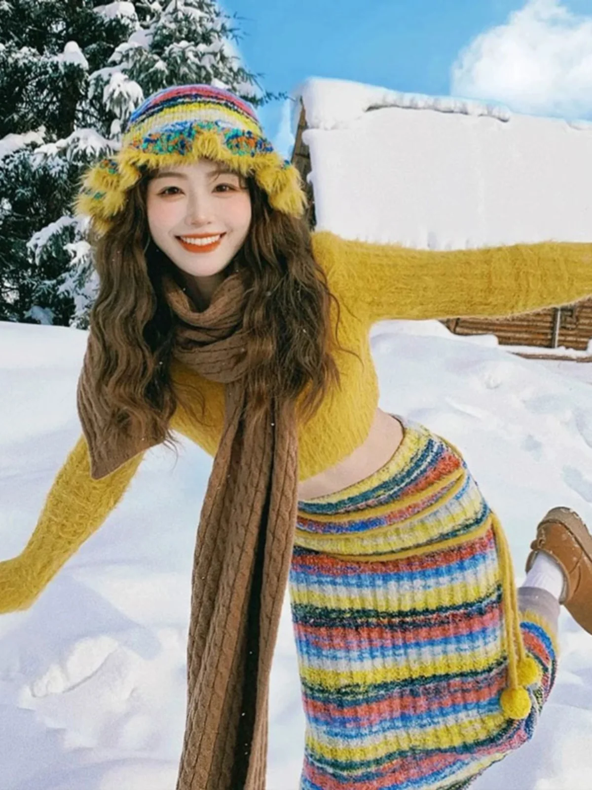 Stylish Knitted Top And Skirt Set Beautiful Bodycon Midi Skirt Fashionable Two Piece Ensemble Spring Autumn Comfortable Cotton
Stylish Knitted Top And Skirt Set Beautiful Bodycon Midi Skirt Fashionable Two Piece Ensemble Spring Autumn Comfortable Cotton