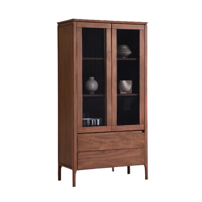 All solid wood high cabinets, modern simple display in the living room, wine cabinets, storage cabinets, against the wall
All solid wood high cabinets, modern simple display in the living room, wine cabinets, storage cabinets, against the wall