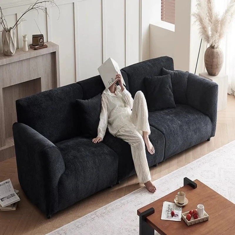 Petal sofa small apartment living room straight row three combination fabric sofa
Petal sofa small apartment living room straight row three combination fabric sofa