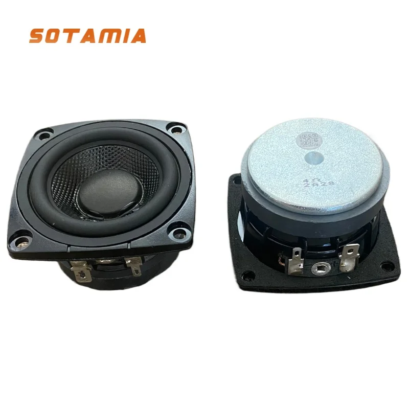 SOTAMIA 2Pcs 2.25 Inch 60mm Full Range Speaker 4 Ohm 20W Large Stroke Super Bass Speaker ABS Frame Braided Cone Loudspeaker
SOTAMIA 2Pcs 2.25 Inch 60mm Full Range Speaker 4 Ohm 20W Large Stroke Super Bass Speaker ABS Frame Braided Cone Loudspeaker