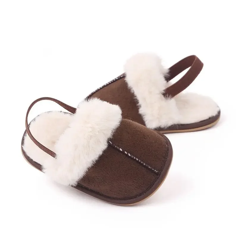 Winter Warm Kids Plush Shoes Thick Fur Soft Soled Slippers 0-1Year Baby Elastic Back Strap First Walkers Outdoor Infant Sneakers
Winter Warm Kids Plush Shoes Thick Fur Soft Soled Slippers 0-1Year Baby Elastic Back Strap First Walkers Outdoor Infant Sneakers