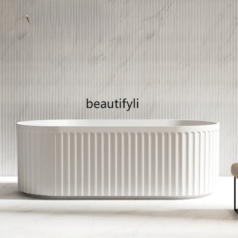 Acrylic bathtub household free-standing oval large-capacity hotel B & B adult bathtub
Acrylic bathtub household free-standing oval large-capacity hotel B & B adult bathtub