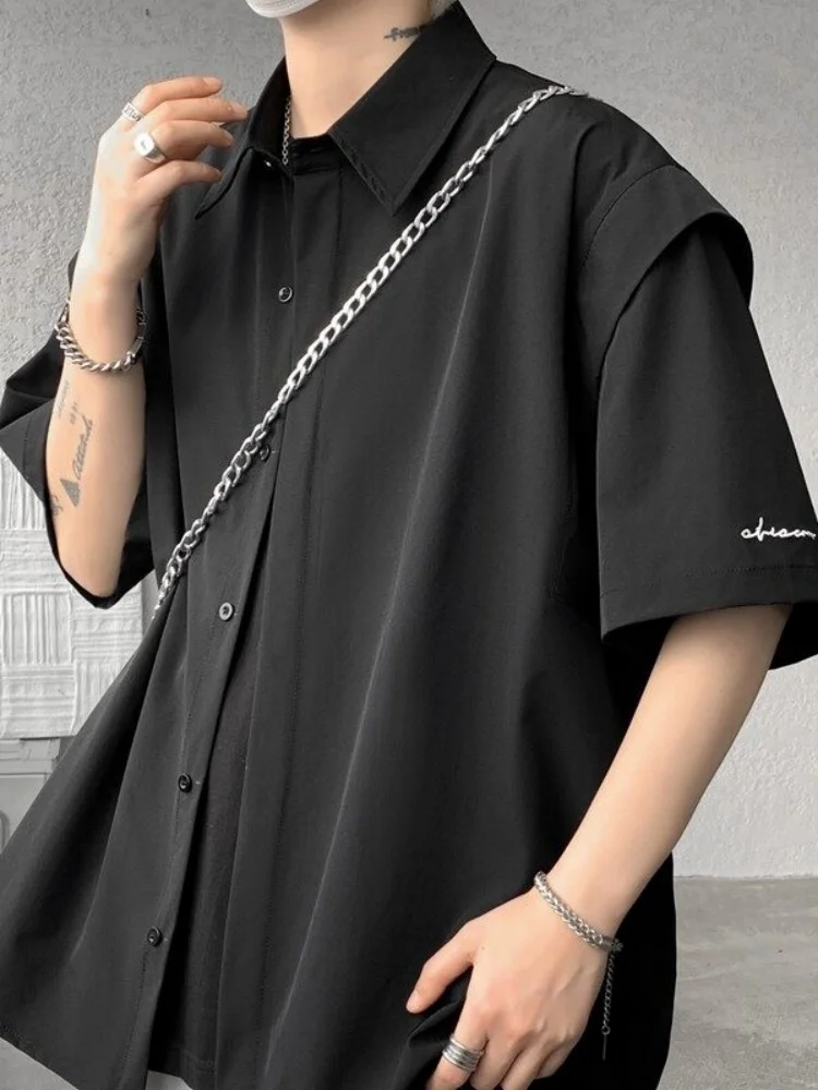Ice Silk Short Sleeve Shirt Men's Casual Loose Thin Summer Fashion Pure Color Shirt Cool Sensation Teenager Style
Ice Silk Short Sleeve Shirt Men's Casual Loose Thin Summer Fashion Pure Color Shirt Cool Sensation Teenager Style