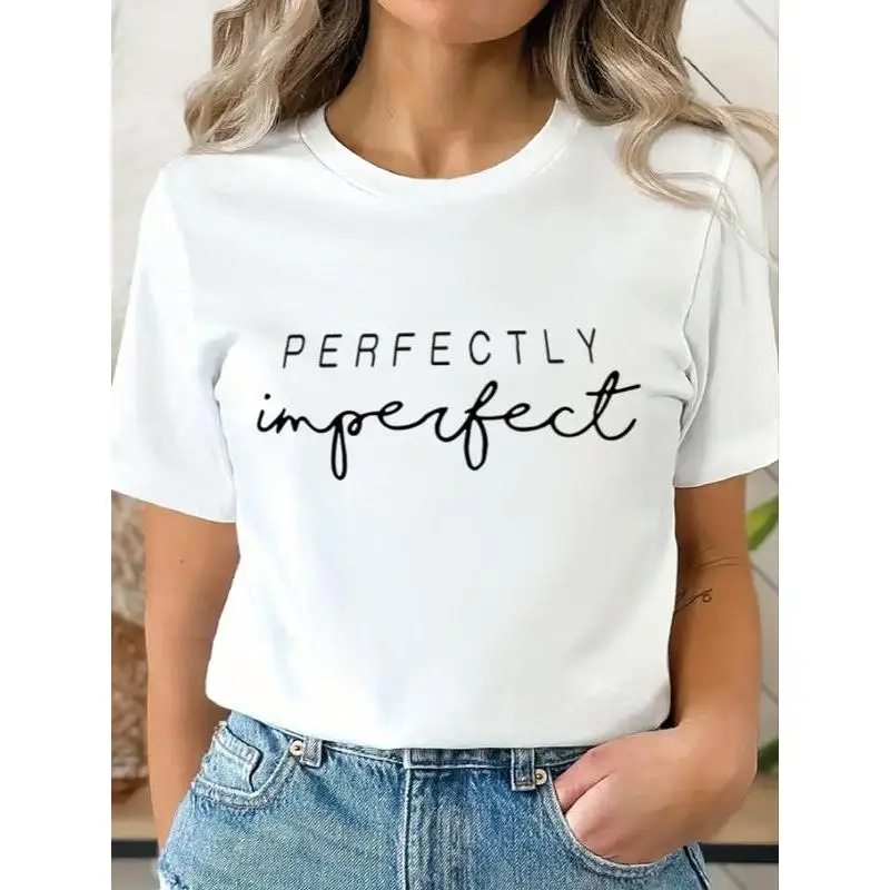 "Perfectly Imperfect" T-Shirt Women's Motivational Graphic Tee Inspirational Self Love Positive Vibes Cotton Top Gift
"Perfectly Imperfect" T-Shirt Women's Motivational Graphic Tee Inspirational Self Love Positive Vibes Cotton Top Gift