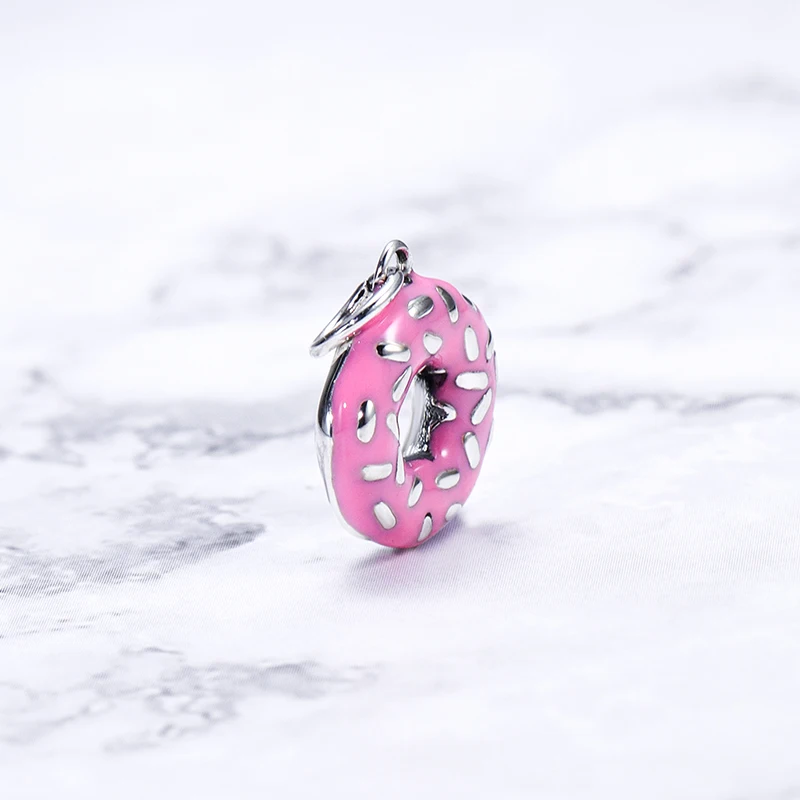 Подвеска-пончик из стерлингового серебра S925 с эмалью, романтический и милый подарок для девочек, подарок на День святого Валентина, подарок на День матери.
Подвеска-пончик из стерлингового серебра S925 с эмалью, романтический и милый подарок для девочек, подарок на День святого Валентина, подарок на День матери.