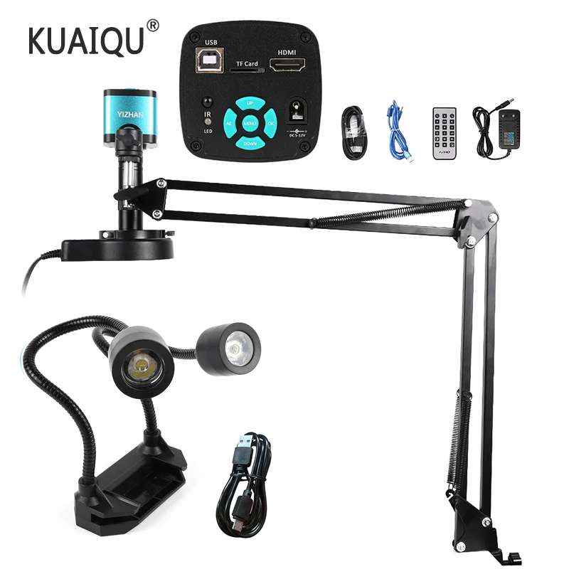 4K Microscope HDMI C Mount 150X Industrial Video Microscope USB 48MP 1080P Camera LED Light Electronic Digital Cantilever Stand
4K Microscope HDMI C Mount 150X Industrial Video Microscope USB 48MP 1080P Camera LED Light Electronic Digital Cantilever Stand