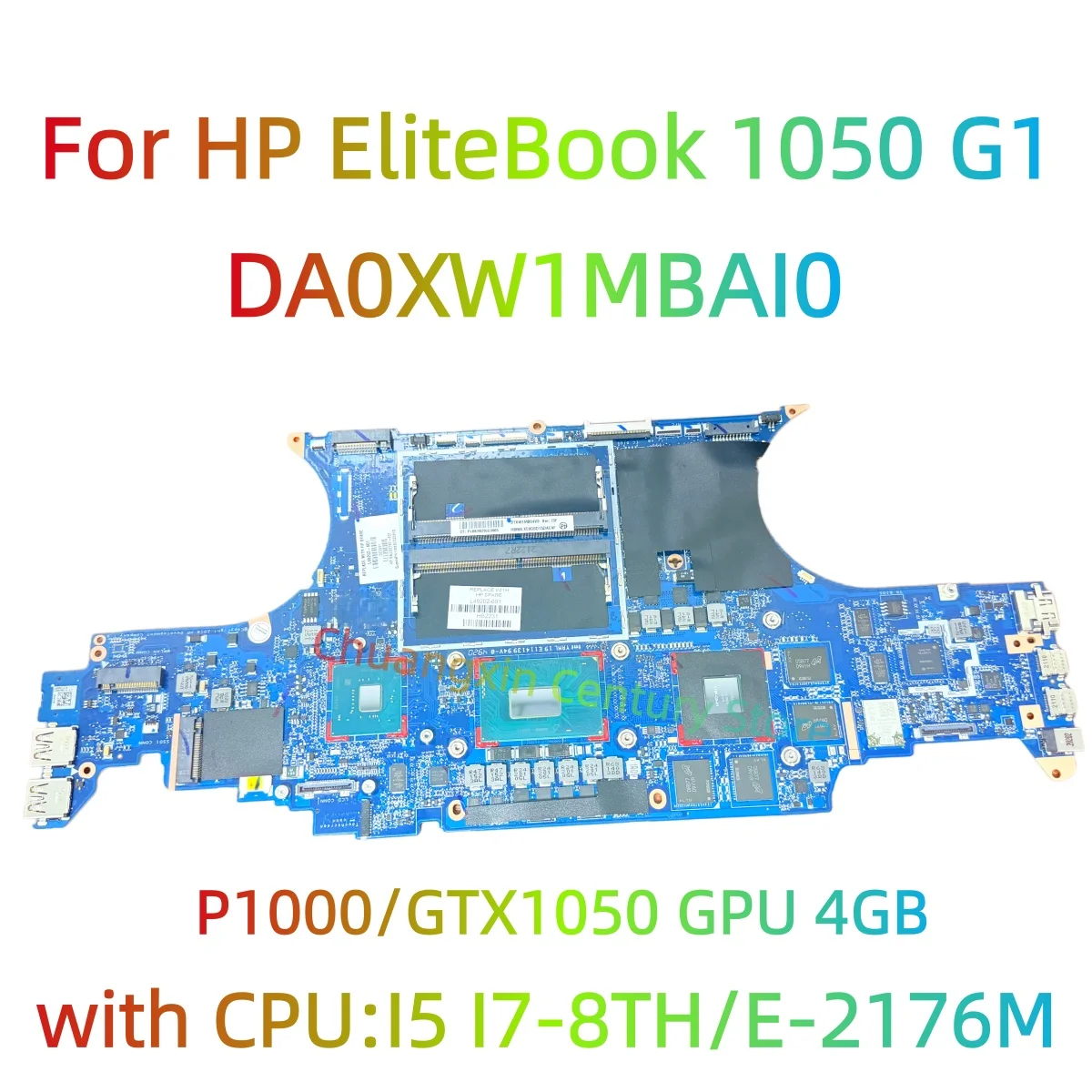 Материнская плата DA0XW1MBAI0 подходит для ноутбука HP EliteBook 1050 G1 с процессором I5 I7-8TH P1000/GTX1050, 4 ГБ графического процессора, 100% протестировано, полностью работает
Материнская плата DA0XW1MBAI0 подходит для ноутбука HP EliteBook 1050 G1 с процессором I5 I7-8TH P1000/GTX1050, 4 ГБ графического процессора, 100% протестировано, полностью работает