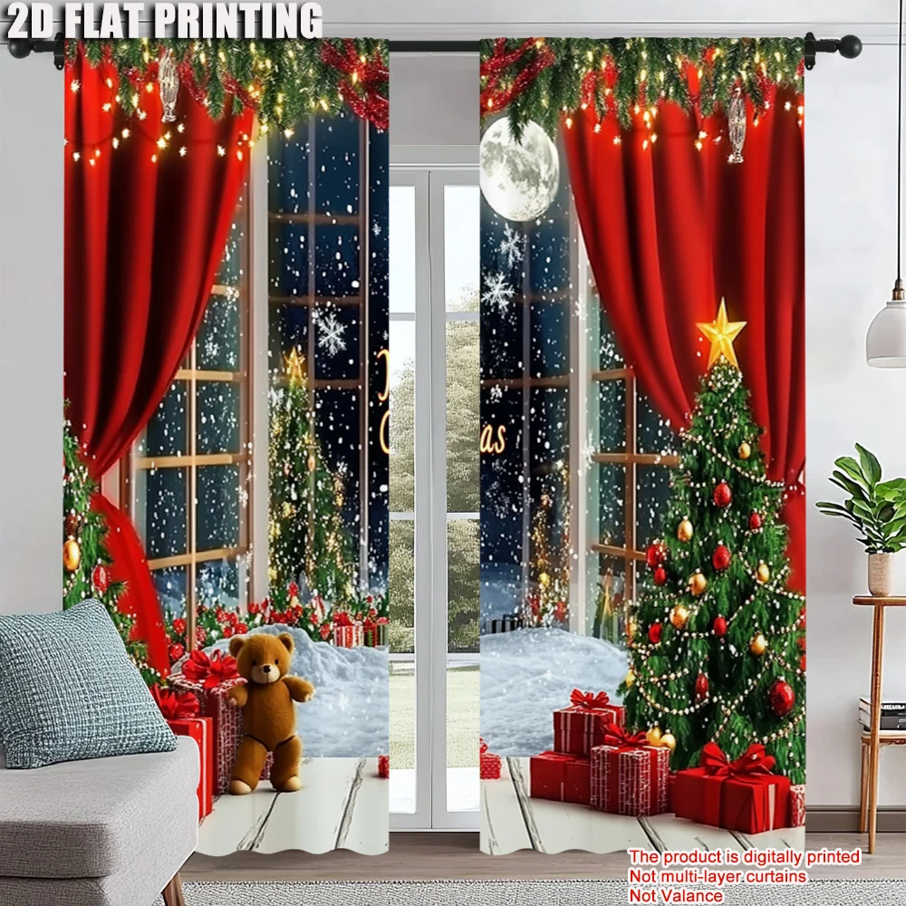 2Pcs Christmas Tree Printed Window Curtains Rod Pocket Design Machine Washable Window Drapes For Living Room And Bedroom Home
2Pcs Christmas Tree Printed Window Curtains Rod Pocket Design Machine Washable Window Drapes For Living Room And Bedroom Home