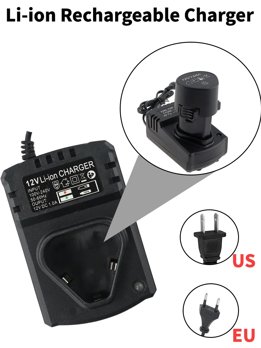 1 pcs DC US/EU Li-ion Rechargeable Charger Support 110-240 V For Electrical Lithium Drill 12 V Lithium
1 pcs DC US/EU Li-ion Rechargeable Charger Support 110-240 V For Electrical Lithium Drill 12 V Lithium