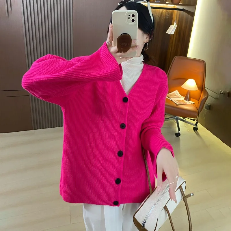 Women's Lazy Style Casual Knitwear Cardigan Autumn Vintage New Fashion V-neck Sweater Coat Plus Size Knitted Cardigan Sweater
Women's Lazy Style Casual Knitwear Cardigan Autumn Vintage New Fashion V-neck Sweater Coat Plus Size Knitted Cardigan Sweater