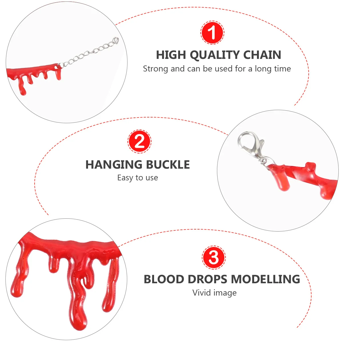 3pcs Bloody Scar Necklace Realistic Blood Stains Scary Halloween Party Masquerade Costume Accessory For Adults Kids Trick Or
3pcs Bloody Scar Necklace Realistic Blood Stains Scary Halloween Party Masquerade Costume Accessory For Adults Kids Trick Or