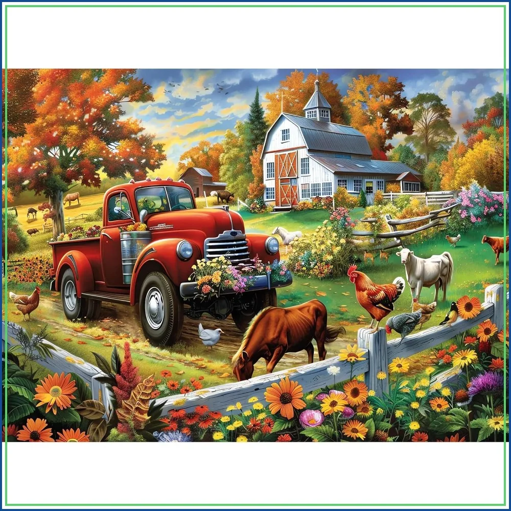 300 Pieces Jigsaw Puzzle for Adults, Country Life Puzzle Highlights Agricultural Beauty, Thick Sturdy Pieces, 20.5 x 15 in
300 Pieces Jigsaw Puzzle for Adults, Country Life Puzzle Highlights Agricultural Beauty, Thick Sturdy Pieces, 20.5 x 15 in