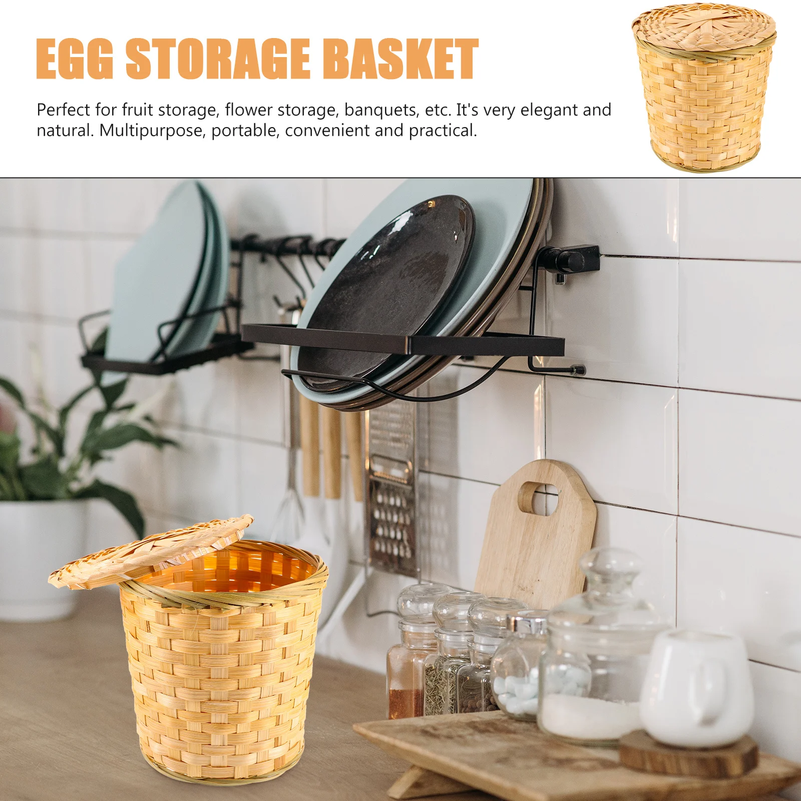 2Pcs Hand-Woven Bamboo Basket Tea Leaf Storage Egg Holder Multi-Function Woven Kitchen Decor Woven Basket Egg Holder
2Pcs Hand-Woven Bamboo Basket Tea Leaf Storage Egg Holder Multi-Function Woven Kitchen Decor Woven Basket Egg Holder