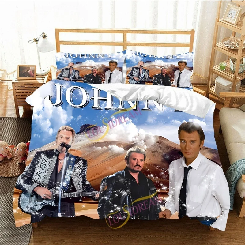France Rock Singer J-Johnny H-Hallyday Комплект постельного белья Single Twin Full Queen King Size Комплект постельного белья для взрослых и детей Комплекты пододеяльников для спальни
France Rock Singer J-Johnny H-Hallyday Комплект постельного белья Single Twin Full Queen King Size Комплект постельного белья для взрослых и детей Комплекты пододеяльников для спальни