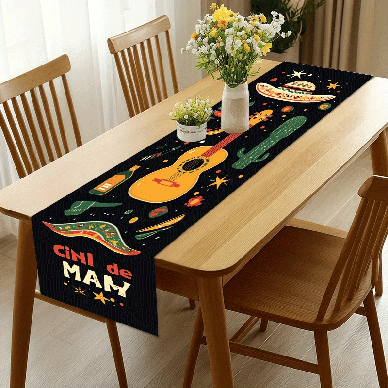 Mexican Cactus Guitar Dia De Los Muertos Linen Table Runner Dresser Scarf decor Mexico Day of The Dead Table Runners Party Decor
Mexican Cactus Guitar Dia De Los Muertos Linen Table Runner Dresser Scarf decor Mexico Day of The Dead Table Runners Party Decor