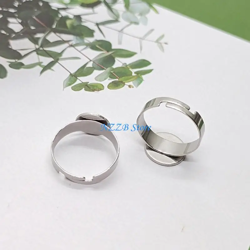 T21F 10pcs Sturdy Stainless Steel Rings Blanks Adjustable Stainless Steel Rings Support For DIY Accessories
T21F 10pcs Sturdy Stainless Steel Rings Blanks Adjustable Stainless Steel Rings Support For DIY Accessories