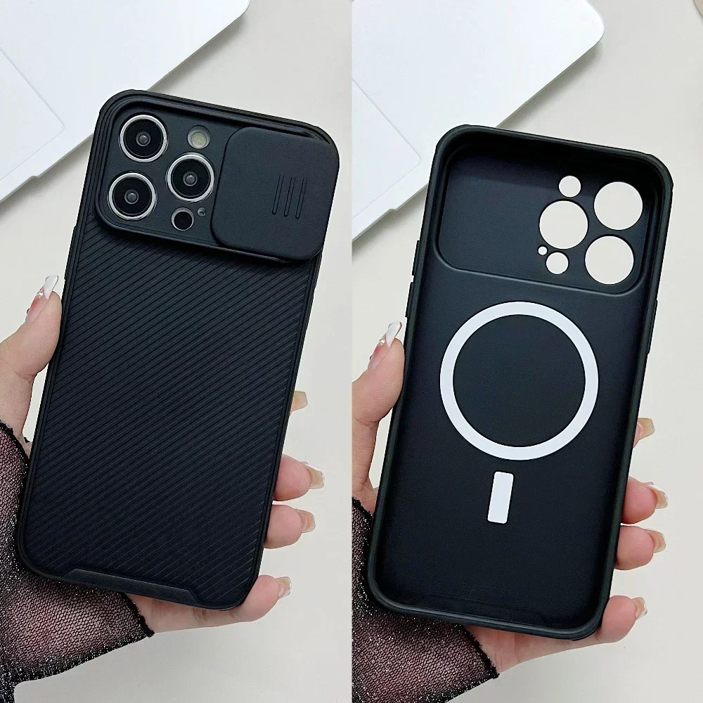Fashion Window Slide Phone Case For iPhone 11 12 13 14 Pro Max Plus Lens Protection For Magnetic Soft Silicone Back Cover Case
Fashion Window Slide Phone Case For iPhone 11 12 13 14 Pro Max Plus Lens Protection For Magnetic Soft Silicone Back Cover Case