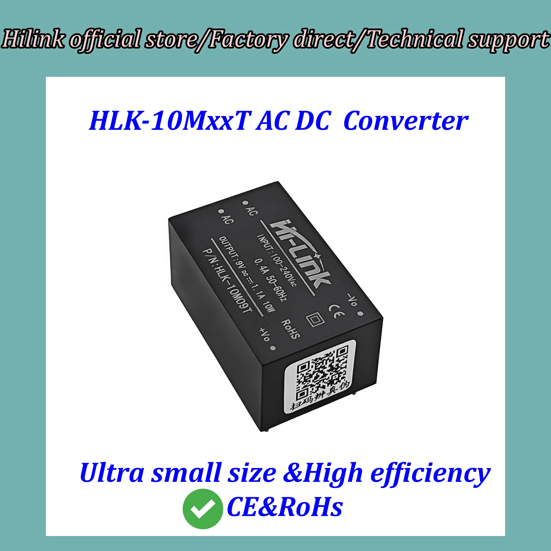 HLK-10M03T 10M05T 10M09T 10M12T 10M15T 10M24T 10W AC-DC Power Module Ultra-Small Size Low No-Load Loss 85-265V Isolated 3000V
HLK-10M03T 10M05T 10M09T 10M12T 10M15T 10M24T 10W AC-DC Power Module Ultra-Small Size Low No-Load Loss 85-265V Isolated 3000V