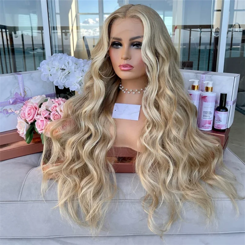 Длинный белый блондин синтетический парик спереди для женщин парик принцессы с объемной волной Лидер продаж повседневного косплея парик термостойкий 
Длинный белый блондин синтетический парик спереди для женщин парик принцессы с объемной волной Лидер продаж повседневного косплея парик термостойкий