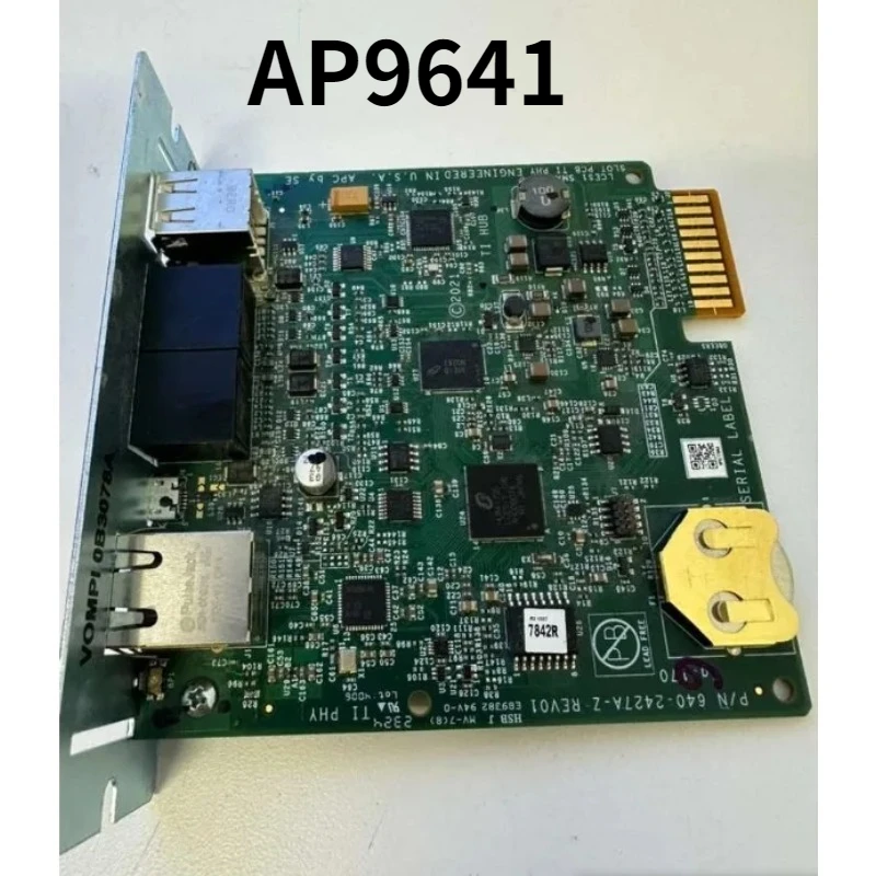 APC AP9641 NETWORK MANAGEMENT AP9640 SNMP Network Management Card for APC UPS Remote Monitoring and Control
APC AP9641 NETWORK MANAGEMENT AP9640 SNMP Network Management Card for APC UPS Remote Monitoring and Control