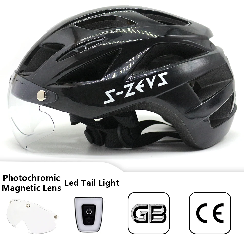 Велосипедный шлем S-ZEUS с легким, сверхлегким, регулируемым, мужским и женским солнцезащитным козырьком, велосипедным шлемом с магнитными линзами, меняющим цвет
Велосипедный шлем S-ZEUS с легким, сверхлегким, регулируемым, мужским и женским солнцезащитным козырьком, велосипедным шлемом с магнитными линзами, меняющим цвет