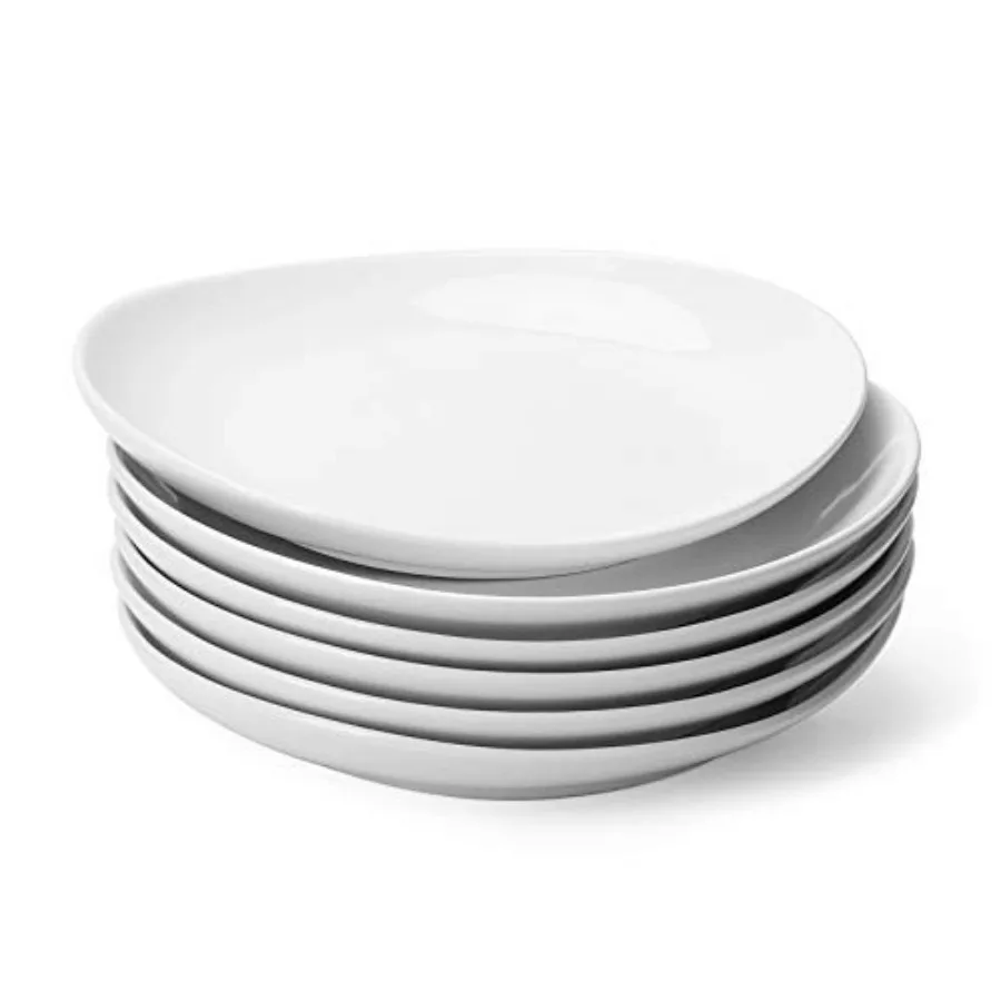 Porcelain Dessert Plates Set of 6 - Salad Plates, Appetizer Plates, Small Plates - Dishwasher, Microwave, Oven Safe, Smooth Gla
Porcelain Dessert Plates Set of 6 - Salad Plates, Appetizer Plates, Small Plates - Dishwasher, Microwave, Oven Safe, Smooth Gla