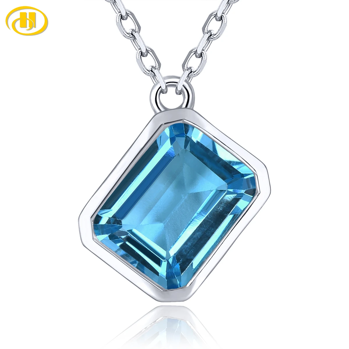 Natural Blue Topaz Silver Pendant S925 Rhodium Plated 2.75 Carats Genuine Gemstone Women Summer Fine Jewelrys Birthday Gifts
Natural Blue Topaz Silver Pendant S925 Rhodium Plated 2.75 Carats Genuine Gemstone Women Summer Fine Jewelrys Birthday Gifts