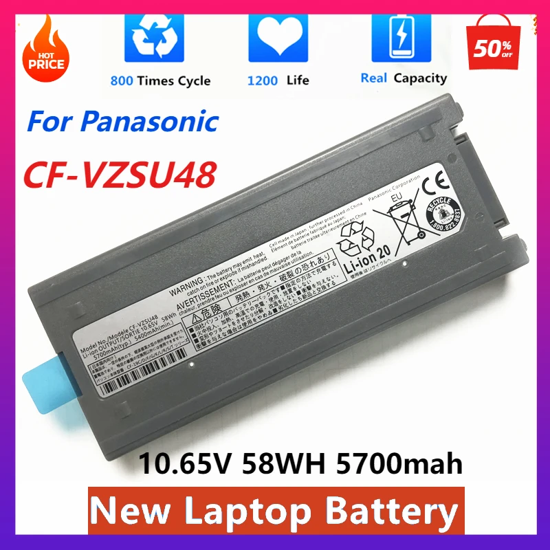 New CF-VZSU48 Laptop Battery for Panasonic Toughbook CF-19 CF19 CF-VZSU48R CF-VZSU28 CF-VZSU50 CF-VZSU48U VZSU30B VZSU58U10.65V
New CF-VZSU48 Laptop Battery for Panasonic Toughbook CF-19 CF19 CF-VZSU48R CF-VZSU28 CF-VZSU50 CF-VZSU48U VZSU30B VZSU58U10.65V
