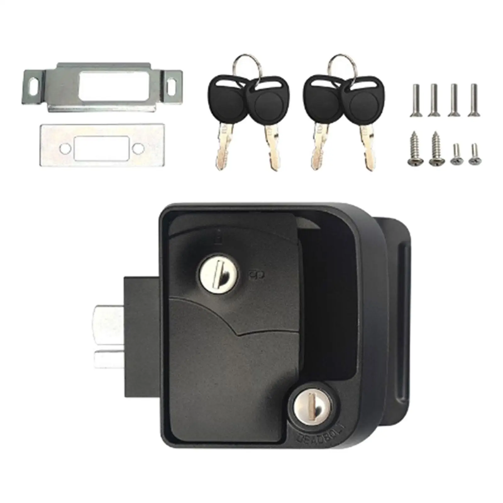Дверной замок, нейлоновый панельный замок с двумя ключами для аксессуаров для домашнего шкафа с прицепом
Дверной замок, нейлоновый панельный замок с двумя ключами для аксессуаров для домашнего шкафа с прицепом