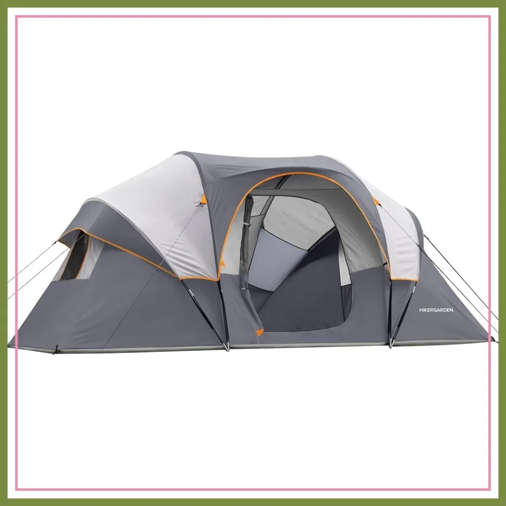 10 Person Camping Tent - Easy Setup Family Dome Tent for Camping, Hiking, Backpacking - 14'x11'x74in(H), Windproof
10 Person Camping Tent - Easy Setup Family Dome Tent for Camping, Hiking, Backpacking - 14'x11'x74in(H), Windproof