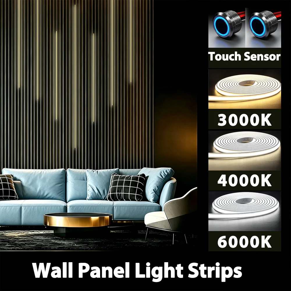 12V Dimmable COB 110V 220V Driver LED Strip Kit 1-6PCS Light Strips Setting for Home Decoration EU Plug 110V 220V Driver
12V Dimmable COB 110V 220V Driver LED Strip Kit 1-6PCS Light Strips Setting for Home Decoration EU Plug 110V 220V Driver