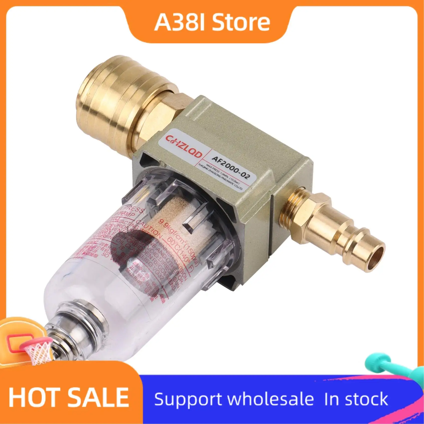 A38I 1Pc Durable Oil Water Separator Filter Compressed Air Filter Including 1/4 Inch Quick Coupling For The Compressor Tool
A38I 1Pc Durable Oil Water Separator Filter Compressed Air Filter Including 1/4 Inch Quick Coupling For The Compressor Tool